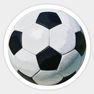 Vintage soccer ball green Sticker